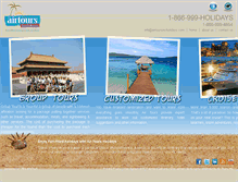 Tablet Screenshot of airtoursincholidays.com